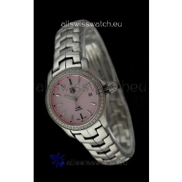 Tag Heuer Link Swiss Ladies Pink Watch