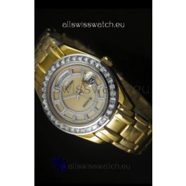 Rolex Day Date Swiss Watch in Rose Gold Case