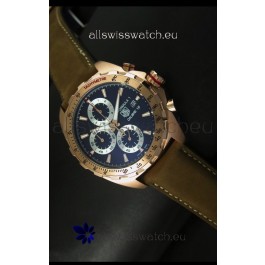 Tag Heuer Calibre 16 Rose Gold Watch in Black Dial Watch
