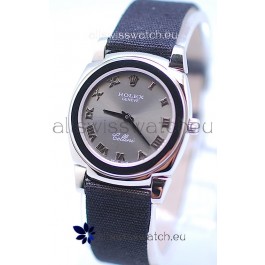 Rolex Cellini Cestello Ladies Swiss Watch in Grey Silver Face