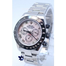 Rolex Project X Daytona Limited Edition Series II Cosmograph MonoBloc Cerachrom Swiss Watch in Pink Pearl Dial