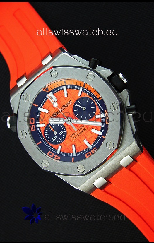 Audemars Piguet Royal Oak Offshore Diver Chronograph Swiss Quartz Replica Watch in Orange