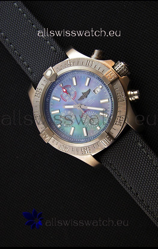 Breitling Avenger Titanium Case Swiss Replica Watch MOP Dial 1:1 Mirror Replica Watch