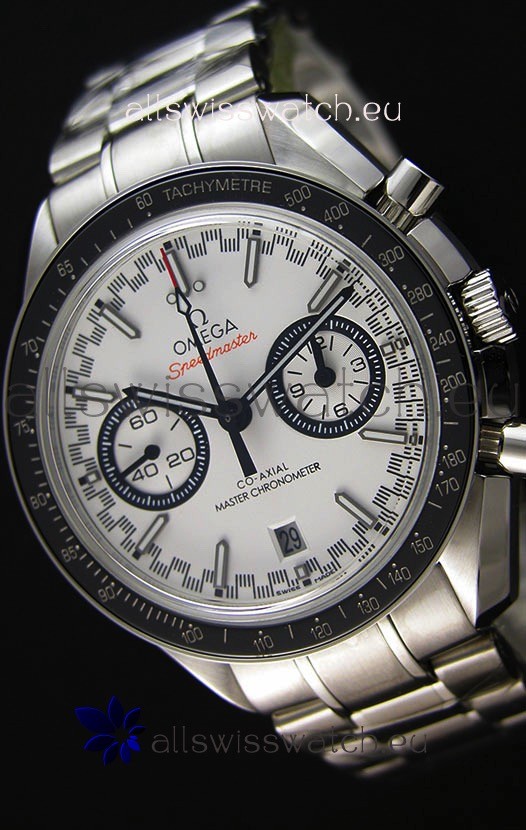 Omega Speedmaster Racing Co-Axial Master Chronograph Swiss Replica Watch White Dial