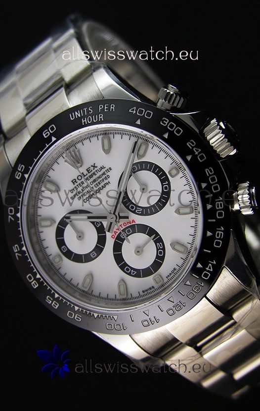 Rolex Cosmograph Daytona 116500LN White Dial Original Cal.4130 Movement - Ultimate 904L Steel Watch 