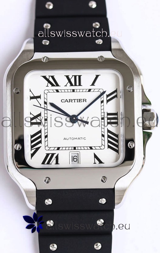 Santos De Cartier Stainless Steel Casing 1:1 Mirror Swiss Replica Watch 40MM