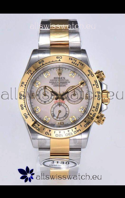 Rolex Cosmograph Daytona M116503-0007 2 Tone Yellow Gold Original Cal.4130 Movement - 904L Steel Watch