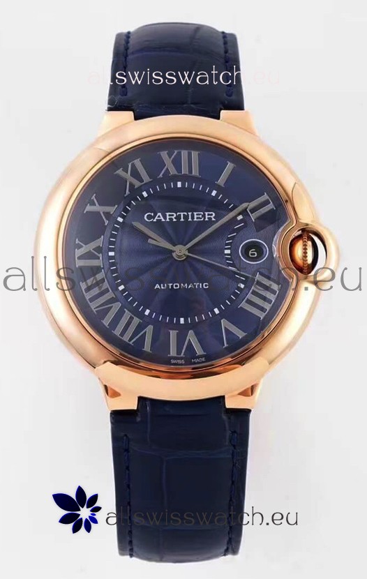 Ballon De Cartier Swiss Automatic 1:1 Mirror Quality 42MM in Rose Gold Casing
