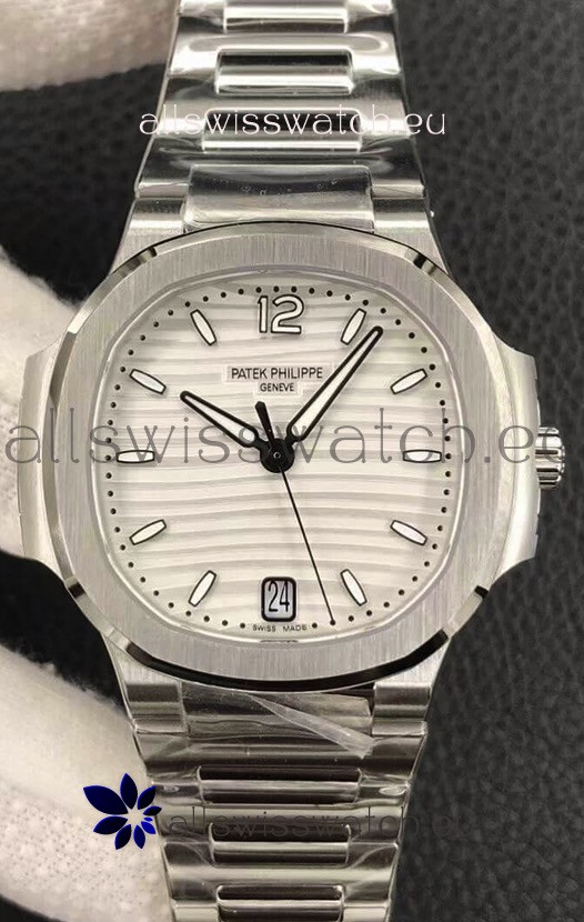 Patek Philippe Nautilus 7118/1A-010 35MM 1:1 Mirror Swiss Replica Watch in Steel Dial 