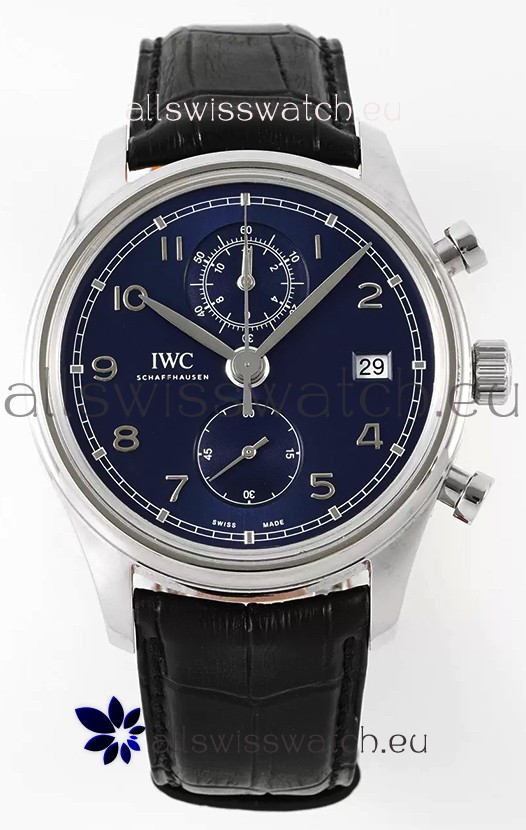 IWC Portugieser Chronograph Classic IW390303 Blue Dial Swiss Replica Watch