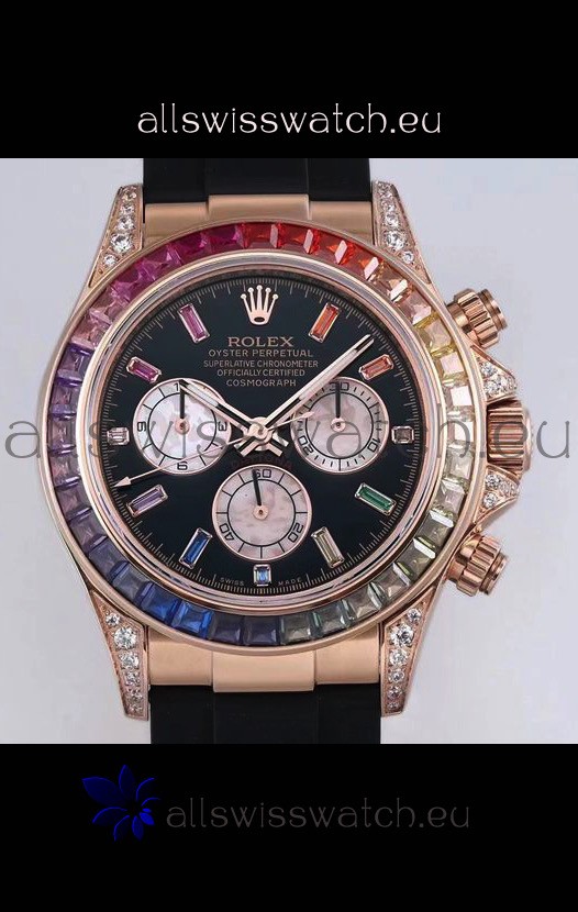 Rolex Cosmograph Daytona 116598 Rose Gold 1:1 Mirror Cal.4130 Movement - 904L Steel Watch