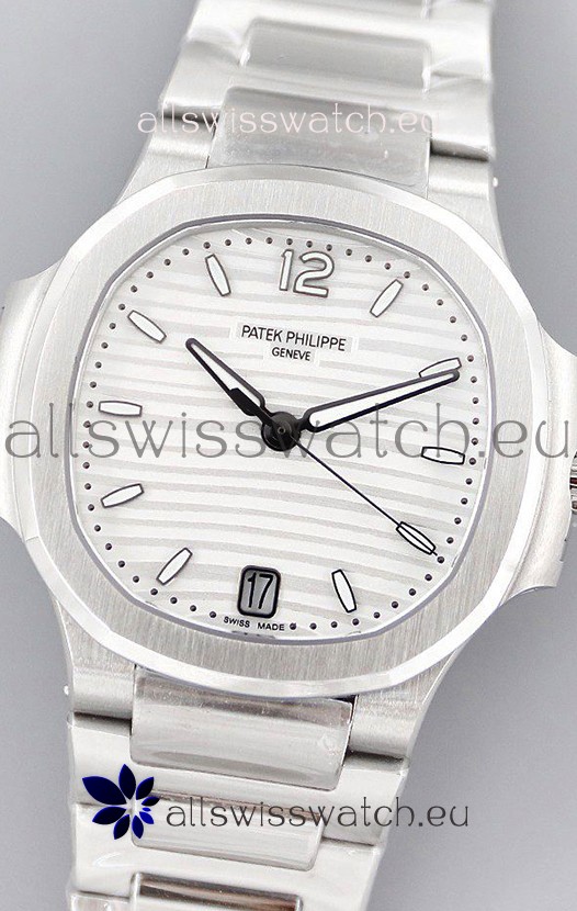 Patek Philippe Nautilus 7118/1A White Dial 1:1 Mirror Swiss Replica Watch in 904L Steel 