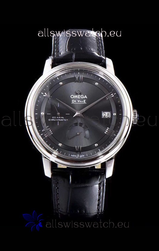 Omega De Ville Prestige Power Reserve 904L Steel 1:1 Mirror Swiss Watch Grey dial