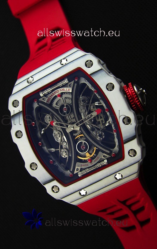 Richard Mille RM53-01 Pablo Mac Donough White Carbon Case Swiss Replica Watch 