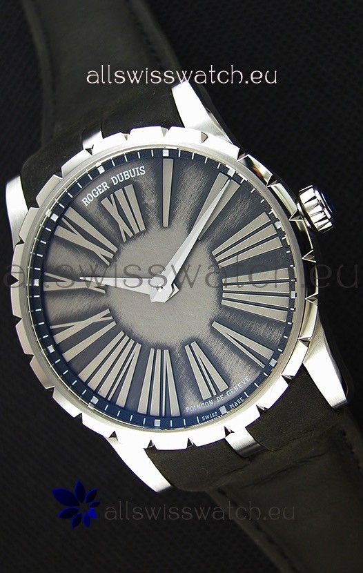 Roger Dubuis Excalibur Steel Case Grey Dial Swiss Replica Watch
