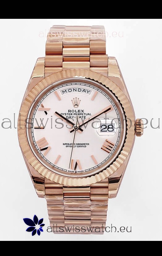 Rolex Day Date Presidential 18K Rose Gold Watch 40MM - Olive Green Dial 1:1 Mirror Quality