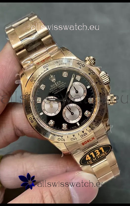 Rolex Daytona REF.126505 Cal 4131 1:1 Swiss Replica Watch - 904L Steel Rose Gold 