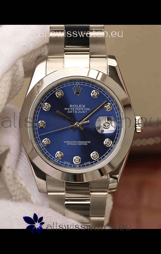 Rolex Datejust 41MM Cal.3135 Movement Swiss Replica Watch in 904L Steel Two Tone Grey Dial