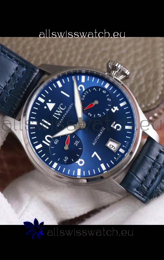 IWC Big Pilot Power Reserve Edition Swiss Replica Watch in Blue Dial 1:1 Mirror Quality