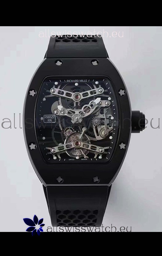 Richard Mille RM027 with Genuine Swiss Tourbillon Movement 1:1 Mirror Replica Watch