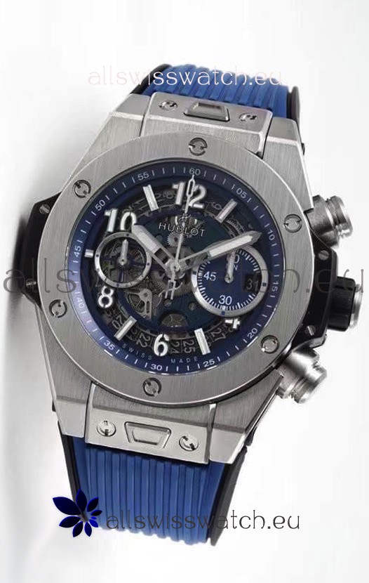 Hublot Big Bang Unico Titanium Blue 1:1 Mirror Edition Swiss Replica Watch