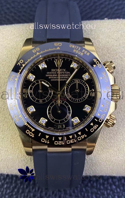 Rolex Cosmograph Daytona 116518LN Yellow Gold Original Cal.4130 Movement - 904L Steel Watch