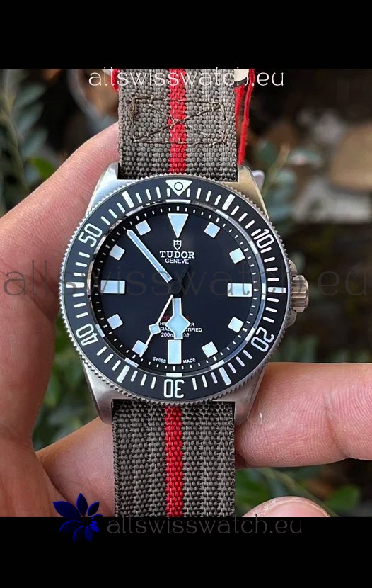 Tudor Pelagos FXD 904L Stainless Steel 1:1 Mirror Replica Watch in Nato Strap 