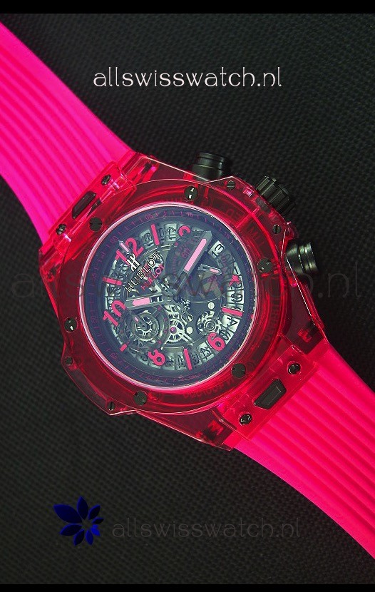Hublot Big Bang Unico Red Sapphire Quartz Replica Watch 45MM