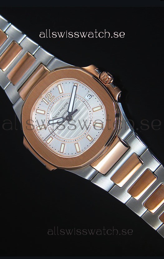 Patek Philippe Ladies Nautilus Two Tone Rose Gold Watch 36MM 