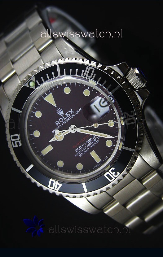 Rolex Submariner 1680 Vintage Edition Coffee Dial Japanese Movement Watch