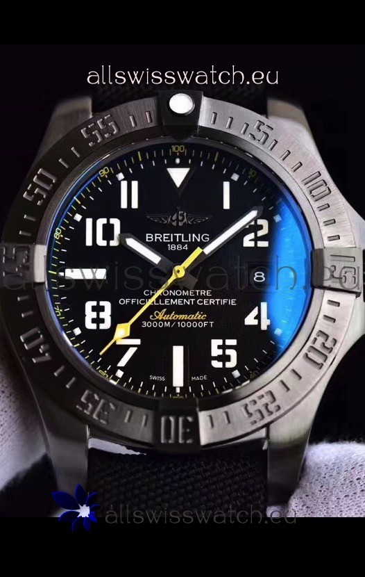Breitling Avenger II Seawolf Airblack Swiss Replica Watch 1:1 Ultimate Swiss Replica Watch