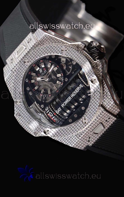 Hublot Big Bang MP-11 Power Reserve 3D Steel Carbon Replica Watch