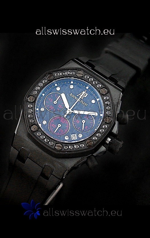 Audemars Piguet Royal Oak Offshore Lady Alinghi Swiss Watch in Blue Dial