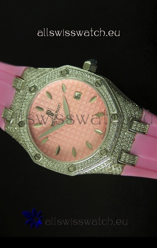 Audemars Piguet Royal Oak Ladies Watch in Pink 
