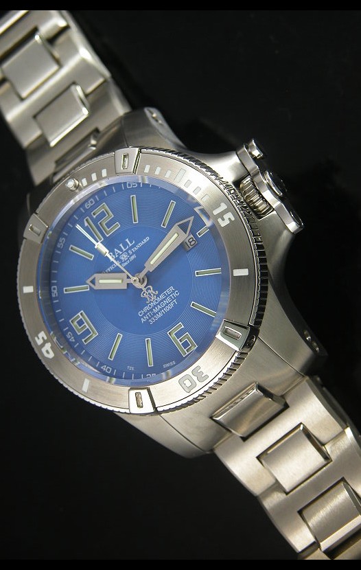 Ball Hydrocarbon Spacemaster Automatic Replica Watch in Blue Dial - Original Citizen Movement 
