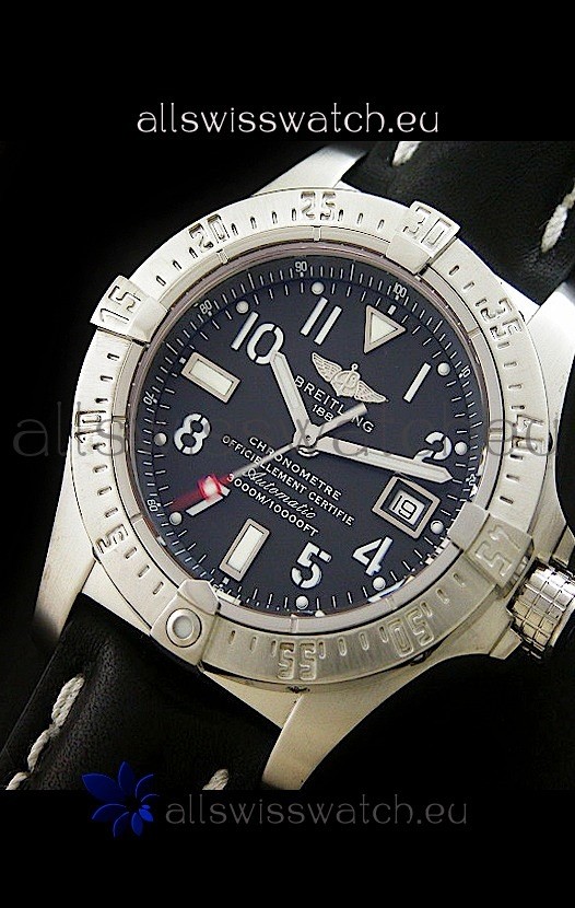 Breitling Avenger Seawolf Swiss Replica Watch in Black Dial