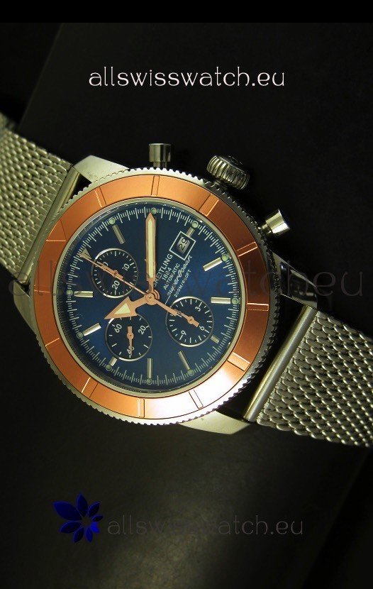 Breitling Super Ocean Blue Dial Chronograph Swiss Watch 