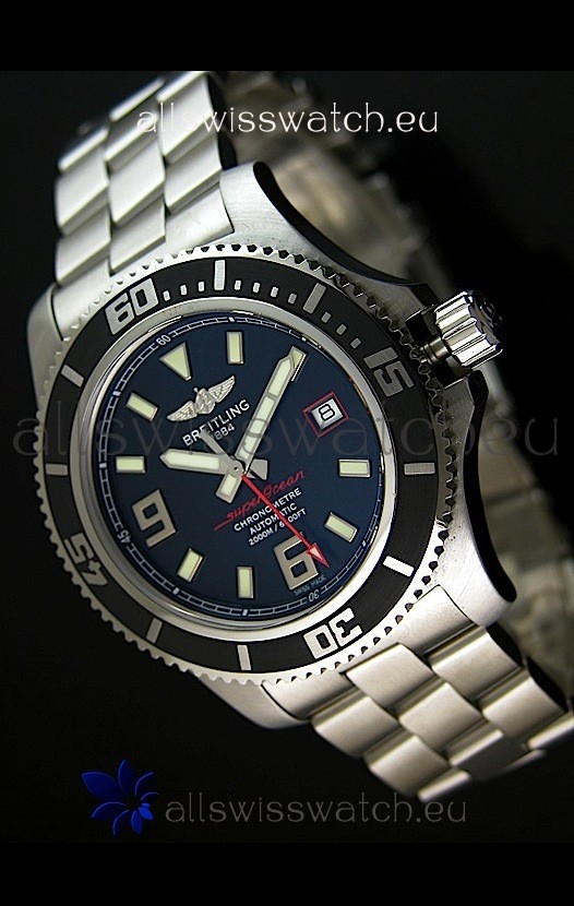 Breitling SuperOcean Abyss Swiss Replica Watch - 1:1 Mirror Replica - 44MM Red Markers