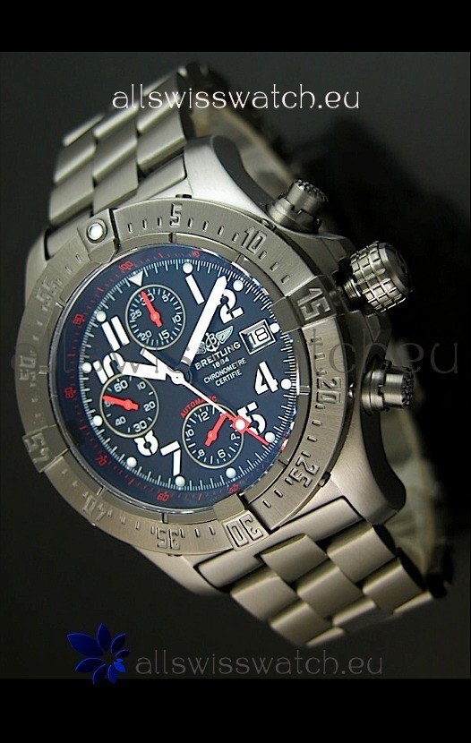 Breitling Skyland Avenger Swiss Replica Watch with PVD Coating - Mirror Replica