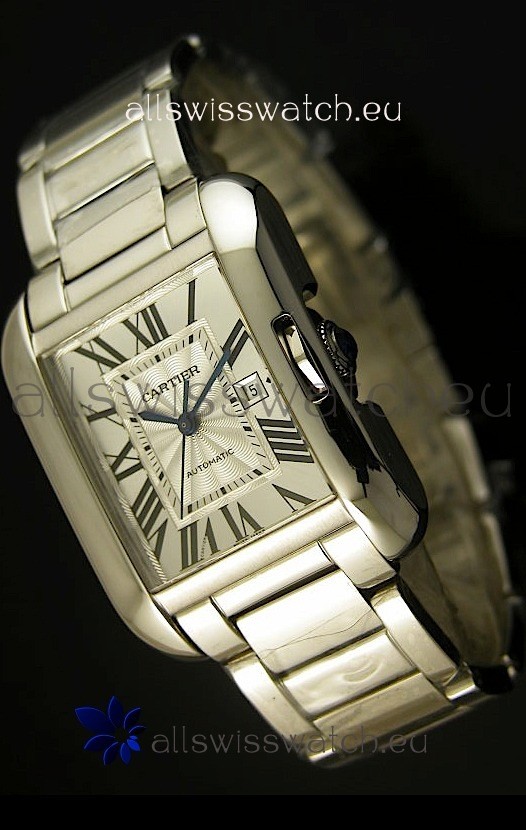 Cartier Tank Anglaise Mid Sized Swiss Watch - 1:1 Mirror Replica Watch