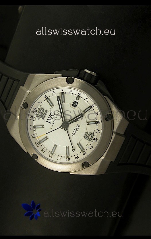 IWC Ingenieur Full Titanium Swiss Replica Watch in White Dial