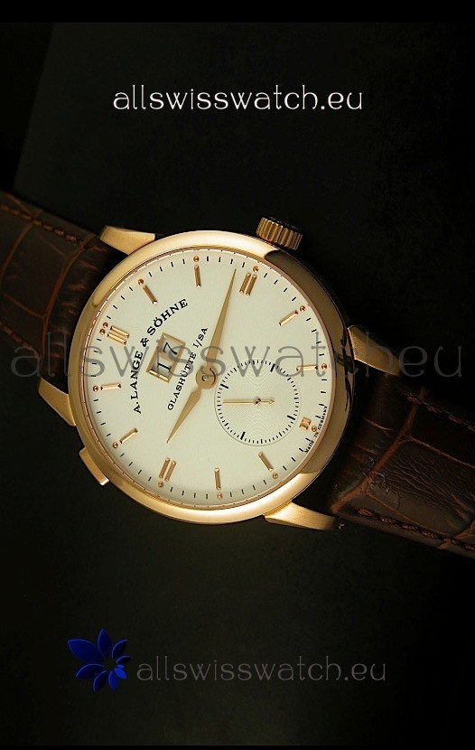 A.Lange & Sohne Reguliert Manual Handwind Watch in Pink Gold Case