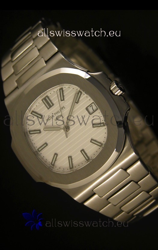 Patek Philippe Nautilus 5711 Jumbo Swiss Watch White - 1:1 Ultimate Mirror Replica