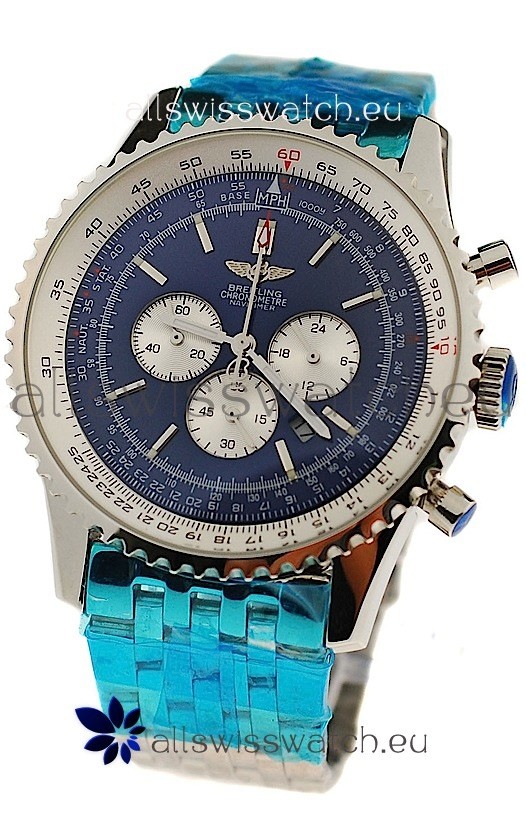 Breitling Navitimer Chronometre Japanese Watch in Steel Strap