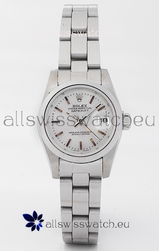 Rolex DateJust - Silver Lady's Swiss Replica Watch 