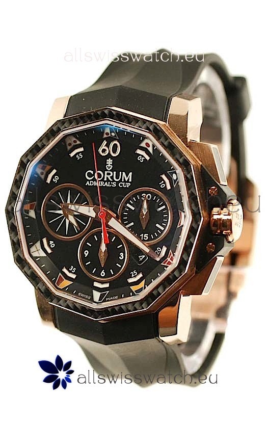 Corum Admiral Cup Challenge Swiss Replica Watch in Black