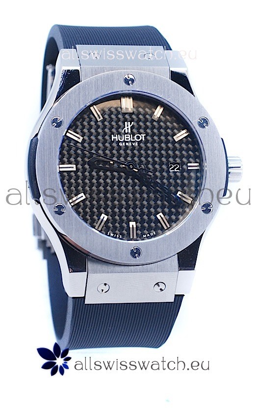 Hublot Classic Fusion Silver Watch in Stamped Dial