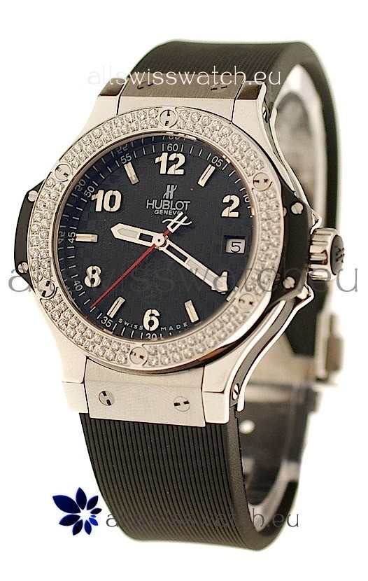 Hublot Big Bang Steel Collection Diamond Swiss Quartz Watch