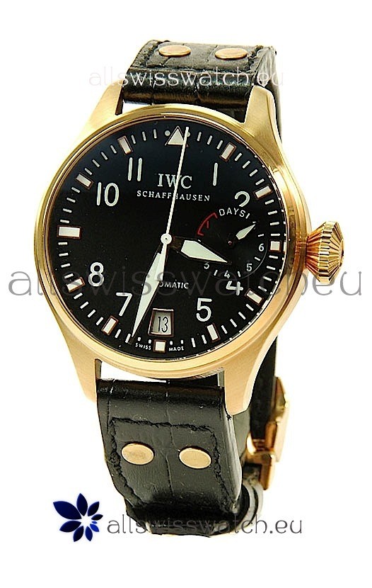 IWC Big Pilot Swiss Replica Gold Watch 