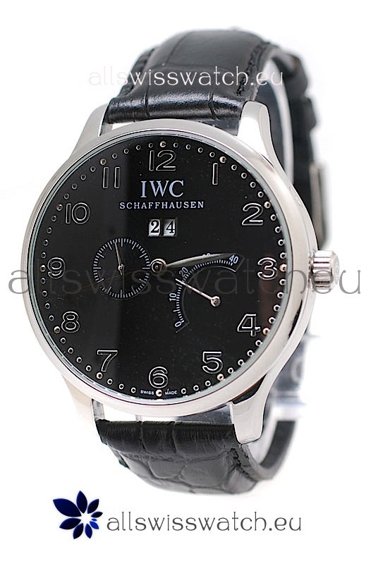 IWC Portuguese Minute Repeater Japanese Watch in Black Dial